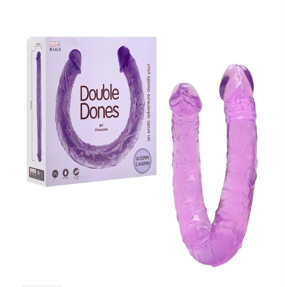Pênis Duplo Double Dones I Roxo Baile Sexy Import Pênis Duplo Double Dones I Roxo Baile Sexy Import