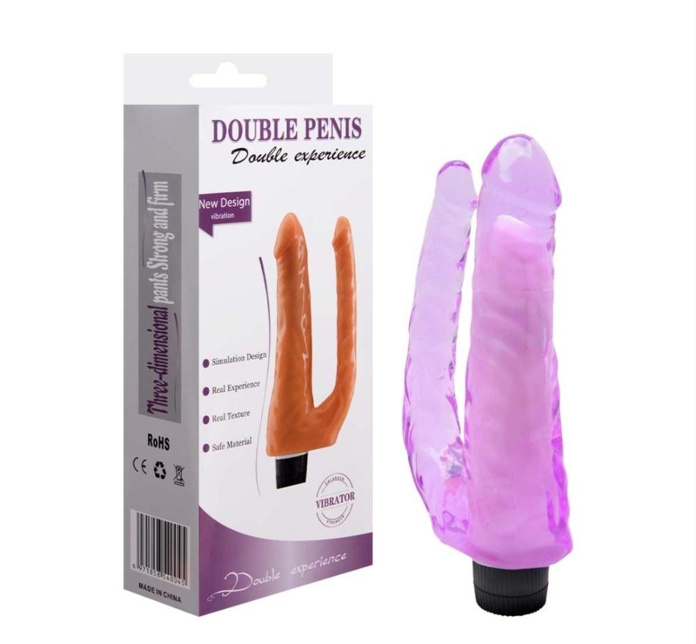 Pênis Realístico Duplo Vibrador Roxo 22 X 5Cm Sexy Import Pênis Realístico Duplo Vibrador Roxo 22 X 5Cm Sexy Import