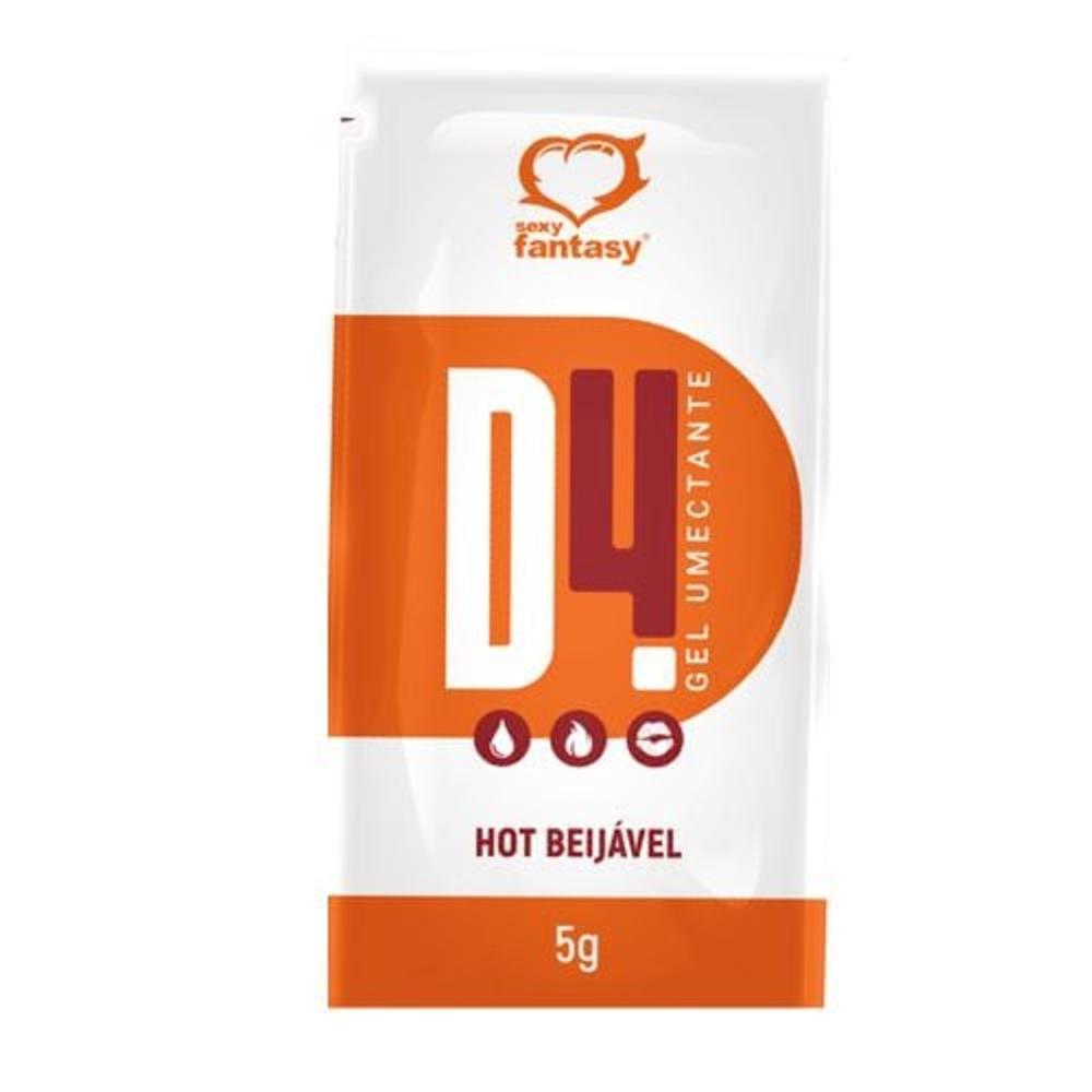 D4 Gel Lubrificante Íntimo Hot Sachê 5G Sexy Fantasy D4 Gel Lubrificante Íntimo Hot Sachê 5G Sexy Fantasy