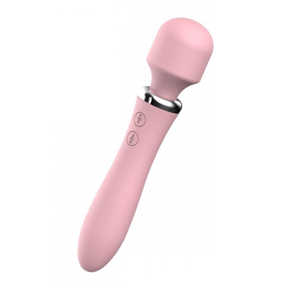 Vibrador Varinha Mágica Dupla Rosa 10 Modos De Vibrações Lilo Vibrador Varinha Mágica Dupla Rosa 10 Modos De Vibrações Lilo