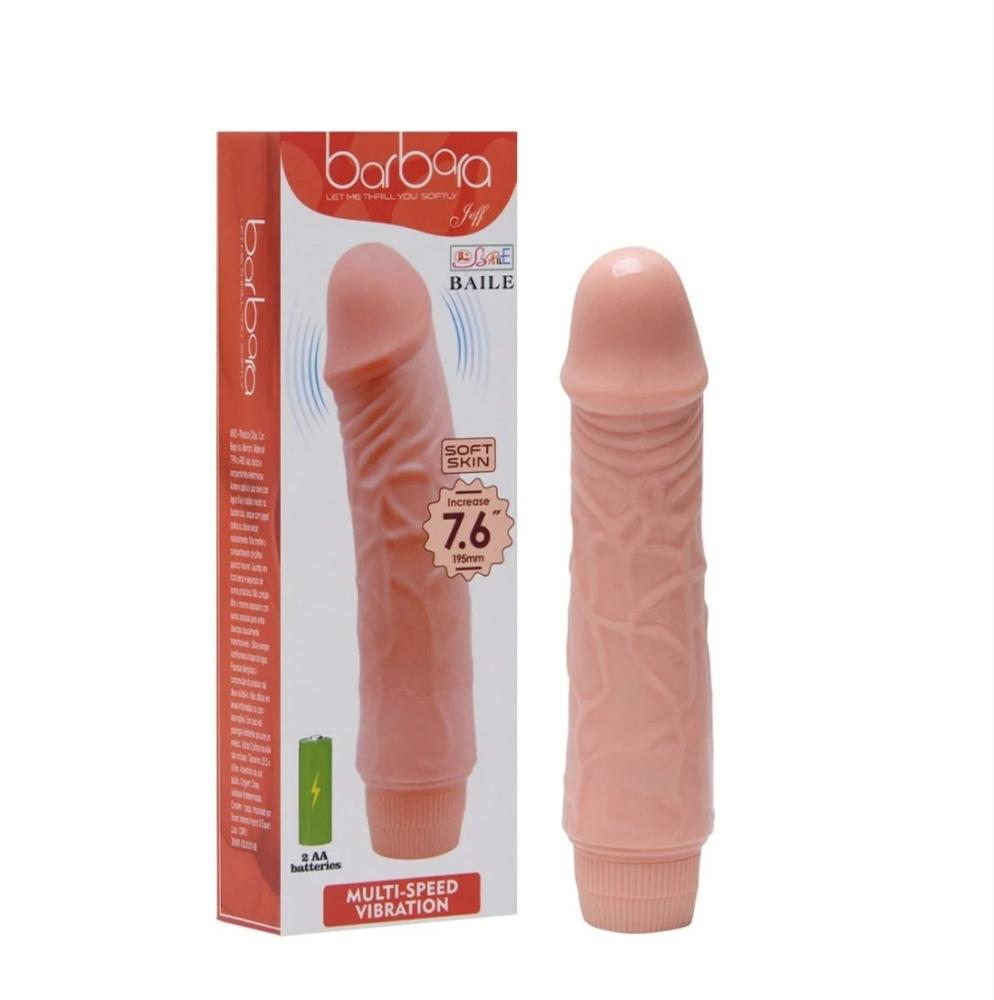 O Pênis Vibrador Silicone 19,5 X 4cm Barbara O Pênis Vibrador Silicone 19,5 X 4cm Barbara
