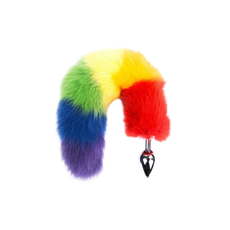 Plug Anal Rabo de Raposa P - Rainbow - Sexy Import Plug Anal Rabo de Raposa P - Rainbow - Sexy Import