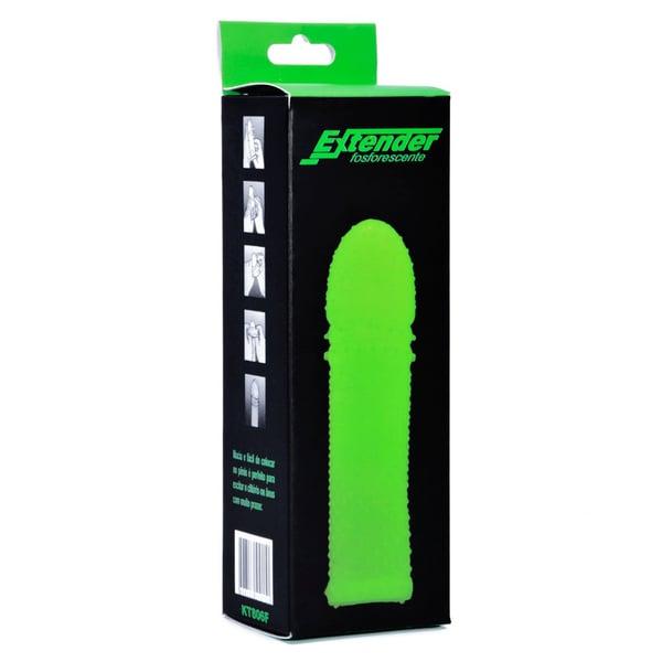 Capa Peniana Fosforescente Extender K-Gel 16x4cm Capa Peniana Fosforescente Extender K-Gel 16x4cm