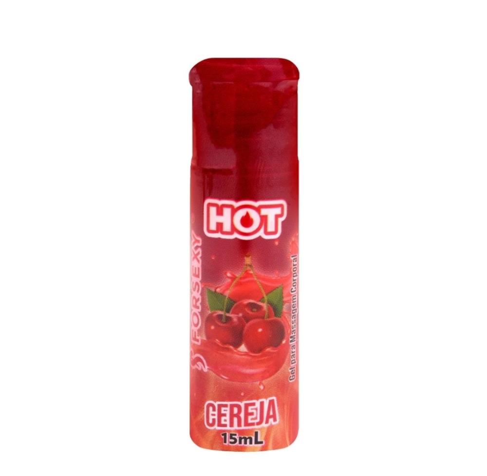 Gel Hot Comestível Cereja 15Ml For Sexy Gel Hot Comestível Cereja 15Ml For Sexy