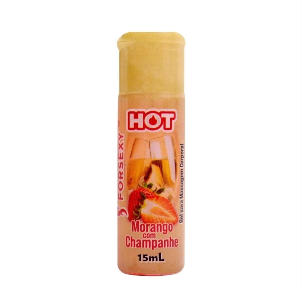 Gel Hot Comestível Morango Com Champanhe 15Ml For Sexy Gel Hot Comestível Morango Com Champanhe 15Ml For Sexy