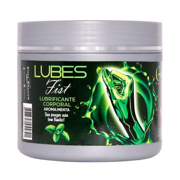 Lubes Fist Lubrificante Beijável  Menta Com Aroma Corporal 500G Lubes Fist Lubrificante Beijável  Menta Com Aroma Corporal 500G
