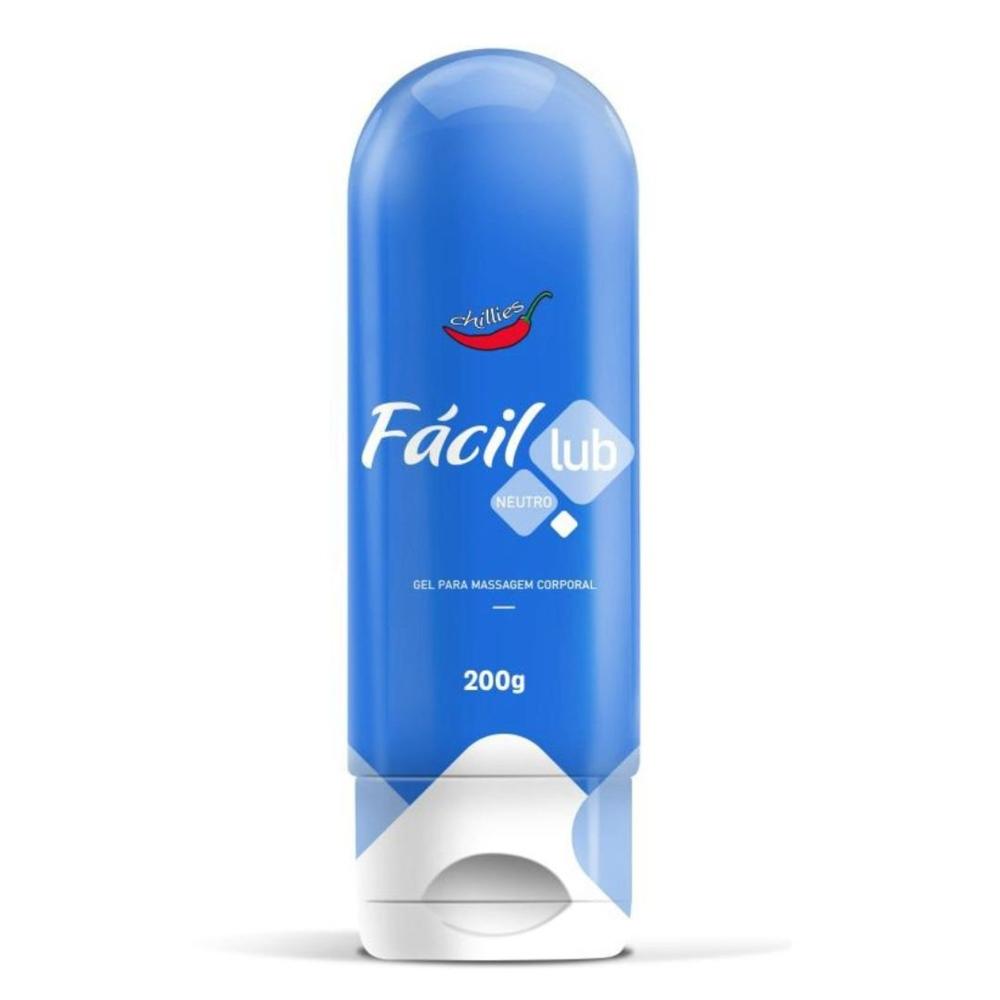 Fácil Lub Gel Lubrificante Neutro 200G Chillies Fácil Lub Gel Lubrificante Neutro 200G Chillies