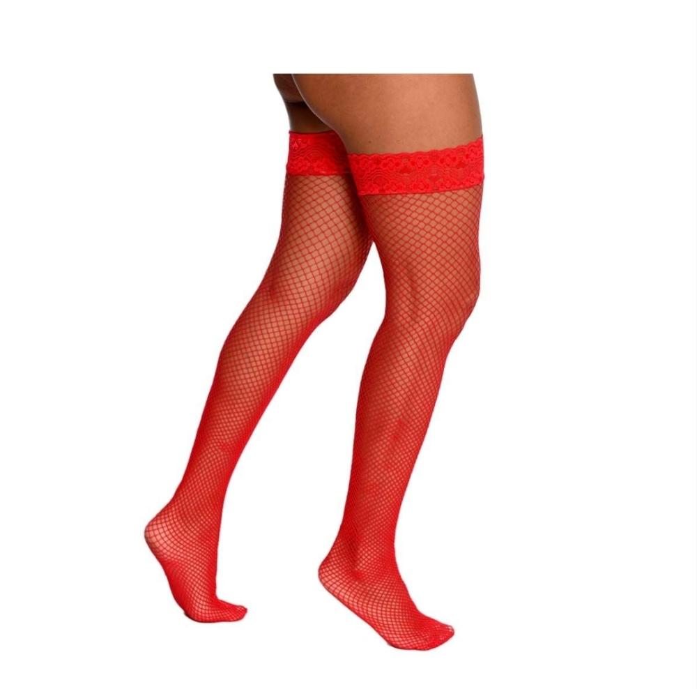 Meia Arrastão 7/8 Vermelho Meia Arrastão 7/8 Vermelho