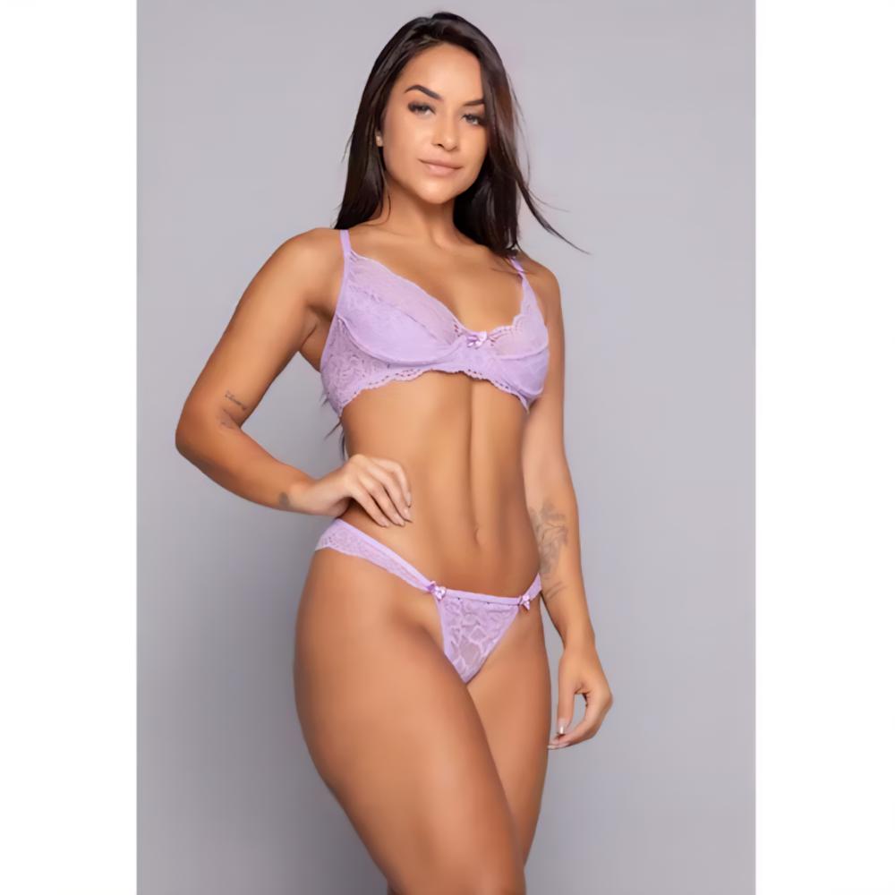 Conjunto Mileide M Roxo Uva Conjunto Mileide M Roxo Uva