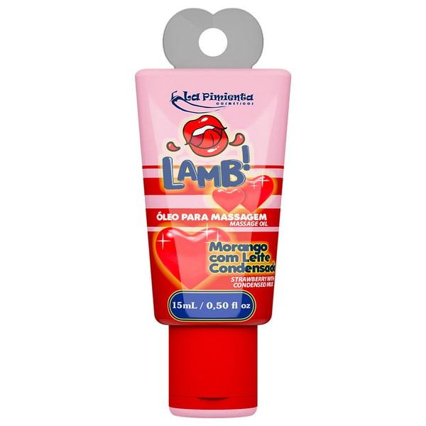 Lamb Óleo Para Massagem Beijável Morango Com Leite Condensado 15Ml La Pimienta Lamb Óleo Para Massagem Beijável Morango Com Leite Condensado 15Ml La Pimienta