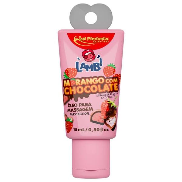 Lamb Óleo Para Massagem Morango Com Chocolate Beijável 15Ml La Pimienta Lamb Óleo Para Massagem Morango Com Chocolate Beijável 15Ml La Pimienta